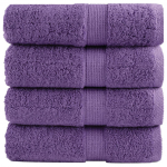 Premium-klassi pesur&auml;tikud solund 4 tk lillad 30 x 30 cm 600 g/m&sup2;