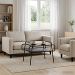 Kohvilaud must tamm 70 x 50 x 51 cm tehispuit