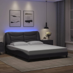 Voodiraam led-iga ilma madratsita hvar, hall, 160 x 200 cm