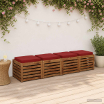 4-osalised istepad vught 4 pcs 100% pol&uuml;ester veinpunane