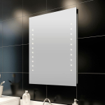 Led tuledega peegel vannituppa 60 x 80 cm