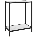 Konsoollaud, valge, 60 x 35 x 75 cm, karastatud klaas