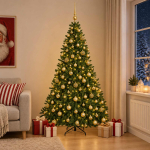 Heleroheline kunstlik j&otilde;ulupuu koos kuulidega 210 cm 300 led-i