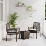 Aia bistroo komplekt 3 pcs pruun pol&uuml;rooster