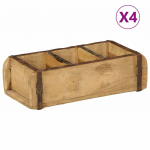 Kandik 4 pcs pruun 30 x 14 x 9 cm tugev taastatud puit