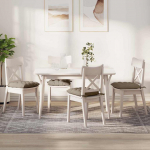 Istumispatjad 4 pcs pruunikashall 40 x 40 x 6 cm mikrofiiber