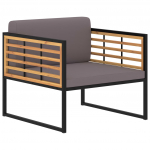 Aia s&ouml;&ouml;gitoolid patjadega, 2 tk, toekas akaatsiapuit, tumehall