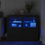 K&uuml;lgkapid led-valgustusega 2 tk, must, tehispuit