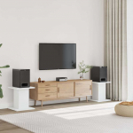 K&otilde;larialused 2 tk, valge, 30x30x40 cm, tehispuit