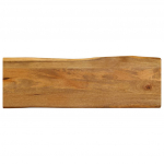Lauaplaat, 120 x 40 x 3,8 cm, naturaalsete servadega, mangopuit