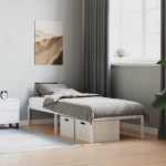 Metallist voodiraam, valge, 80x200 cm