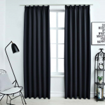 Pimendavad kardinad konksudega 2 tk antratsiithall 140 x 245 cm