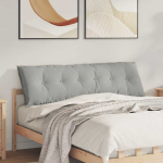 Seljatugi padi helehall 160 x 50 cm mikrofiber kangas