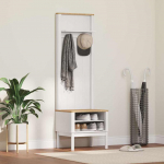 Esiku kapp floro valge 50 x 40 x 158 cm kindel m&auml;nnipuidust