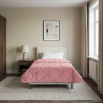 Suvised teki roosa 140 x 220 cm mikrokiud ja teddy villa