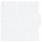 Sulgedest plaat 10 pcs valge 30 x 30 cm pol&uuml;uretaan ja pet