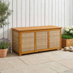 Aia salvestuskast 185 l tugev akatsiapuu 113 x 50 x 56 cm beež