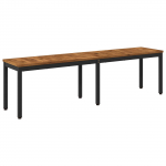 Aiapink 161 x 35 x 45 cm tugev akatsiapuu naturaalne ja must