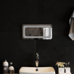 Led vannitoa peegel l&auml;bipaistev 40 x 20 cm karastatud klaas