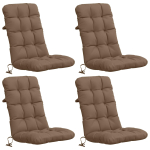 4-t&uuml;kiline k&otilde;rge seljatoega toolipatjade komplekt vianen 4 pcs