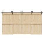 Liugukse tarvikute komplekt 400 cm terasest, must