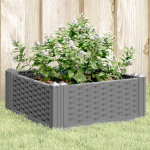 Vaiadega taimekast, helehall, 42,5x42,5x28,5 cm, pp