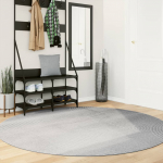 Vaip "iza", l&uuml;hikese narmaga, skandinaavialik, hall, &oslash; 200 cm