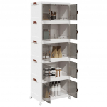 Virnastatav ratastega hoiukast 5-tasandiline 75 l 64x40x179 cm