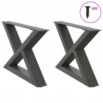 Kohvilaua jalad 2 tk, antratsiithall, 50 x (30-31,3) cm, teras
