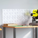 Ruudulised plaadid 4 pcs h&otilde;bedane 50 x 20 cm alumiinium