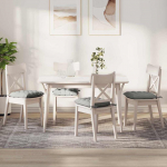 Istumispatjad 4 pcs helehall 40 x 40 x 6 cm mikrofiiber