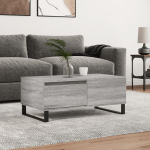Kohvilaud, hall sonoma tamm, 90x50x36,5 cm, tehispuit