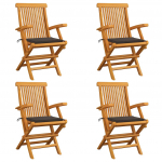 Aiatoolid pruunikashallide istmepatjadega, 4 tk, tiikpuu