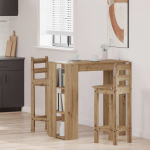 Baarilaud riiuliga artisan tamm 102x50x103,5 cm tehispuit