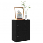 Raamatualus, must tamm, 40x24x52 cm, tehispuit