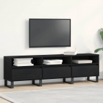 Telerikapp sahtliga must tamm 150 x 30 x 44,5 cm tehispuit