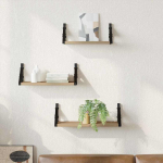Seinariiulikomplekt 3 pcs k&auml;sit&ouml;&ouml;tamm 37 x 12 x 13 cm tehispuit