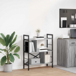 Raamatukapp hall sonoma 75 x 30 x 91 cm tehispuit