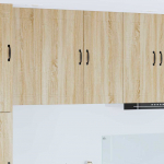 Seinakapp k&ouml;&ouml;ki riiuliga sonoma tamm 80 x 31 x 80 cm tehispuit