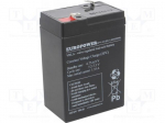 BATTERY 6V 4.5AH VRLA/EP4.5-6 EUROPOWER EMU - 5902367800024
