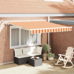 K&auml;igukohandatav varikatus kollane ja oranž 350 x 250 cm