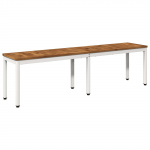 Aiapink 161 x 35 x 45 cm tugev akatsiapuu looduslik ja valge