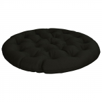 Papasan tooli vaip vianen 100% pol&uuml;ester must &oslash; 130 x 12 cm