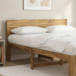 Naturaalse servaga voodipeats rostock valge 140 cm