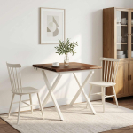 Elusa servaga eine laud 90 x 90 x 75 cm tugev akatsiapuu