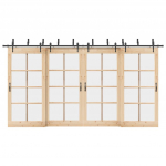 Liugukse tarvikute komplekt 427 cm terasest, must