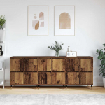 Kappide k&uuml;lgedel 3 pcs vana puit 180 x 35 x 70 cm tehispuit