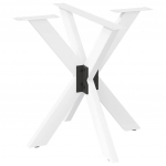 S&ouml;&ouml;gilaua jalg, &auml;mblikukujuline, valge, 85 x 85 x (72&ndash;73) cm, teras
