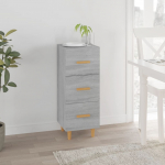 Puhvetkapp, hall sonoma tamm, 34,5x34x90 cm, tehispuit