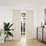 Pimendavad kardinad 2 tk konksud, samet, kreemjas, 140 x 225 cm
